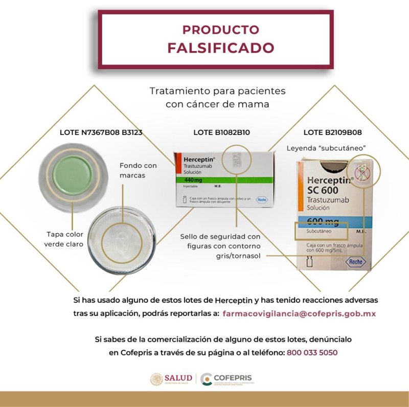 ACTUALIZACIÓN DE LA ALERTA SANITARIA PARA HERCEPTIN®