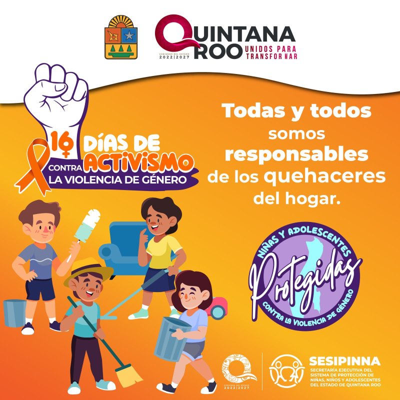 Arranca SIPINNA campaña “16 Días de Activismo” contra la violencia de género