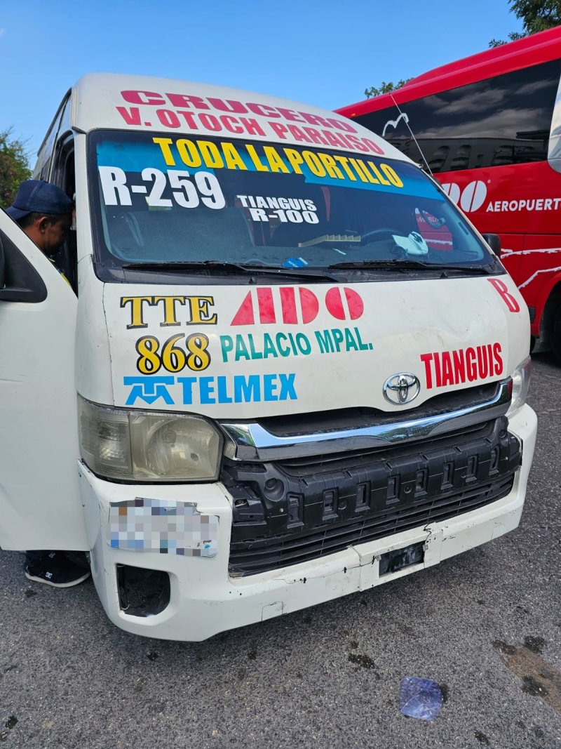 Atropellan a transeúnte en paso peatonal de la avenida Tulum