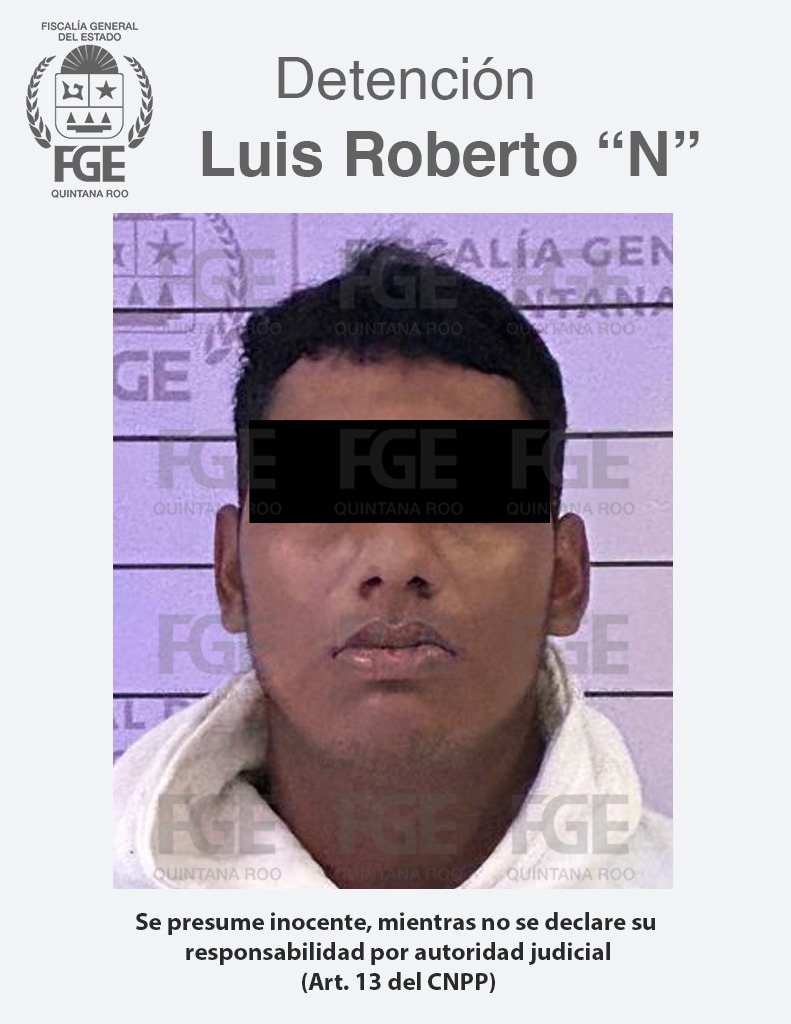Captura FGE a una persona con drogas y un arma de fuego en Felipe Carrillo Puerto