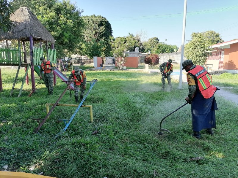 CONTINUAN LAS BRIGADAS DE LABOR SOCIAL DE LA SEDENA