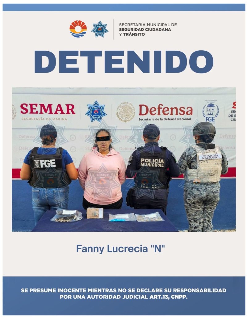DETENIDA POR DELITOS CONTRA LA SALUD