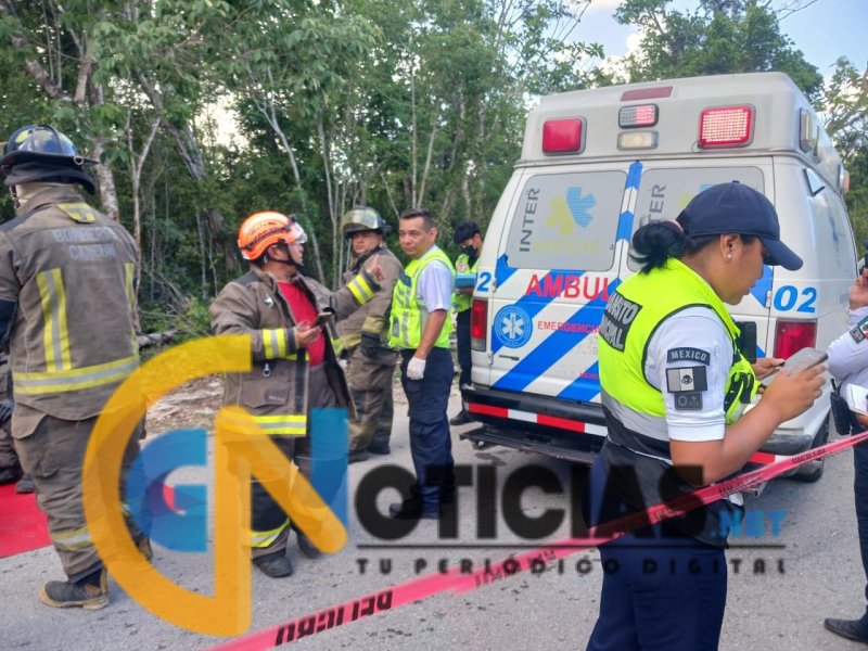 Dos hombres mueren en trágico accidente en la temida “Curva de la Muerte” en Isla Mujeres