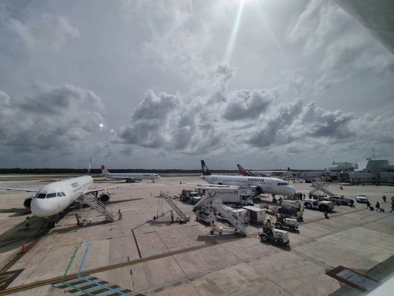 Esperan 416 operaciones aéreas hoy en el Aeropuerto Internacional de Cancún