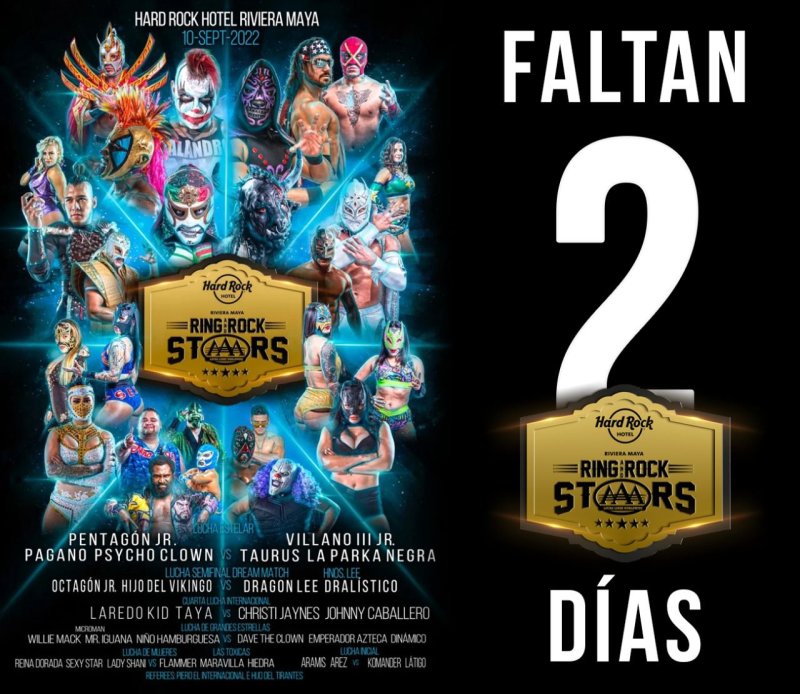 Fanáticos del cuadrilátero, faltan 2 días para disfrutar del ¡RING & ROCK STAAARS