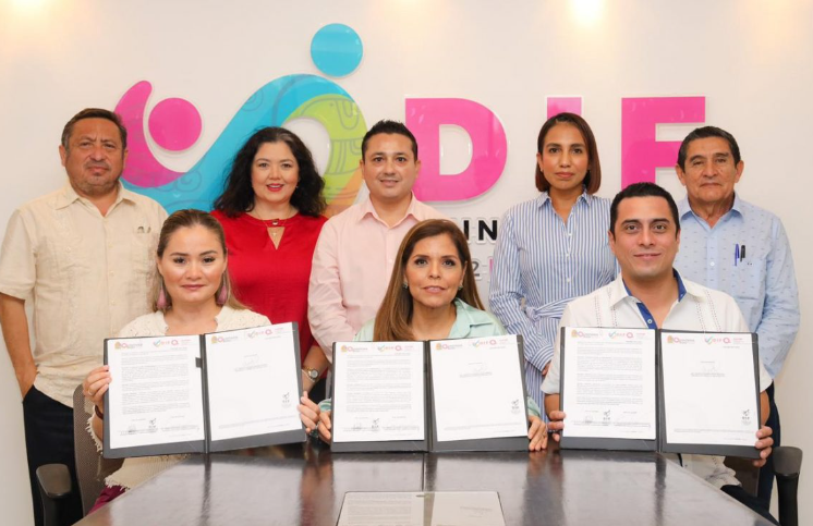 Firman convenio DIF Quintana Roo e ICATQR en beneficio de las y los jóvenes