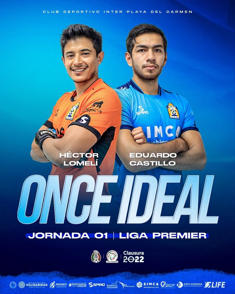 HÉCTOR LOMELÍ Y JOSÉ EDUARDO CASTILLO, EN EL ‘ONCE IDEAL’ DE LIGA PREMIER