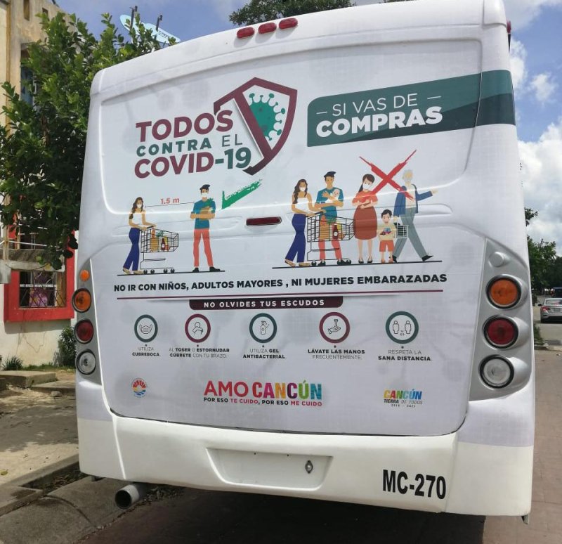Instan al transporte público a seguir medidas para evitar contagios por Covid-19
