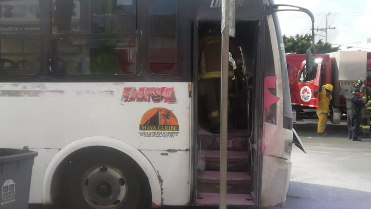 Intentan incendiar dos unidades de transporte urbano en Cancún
