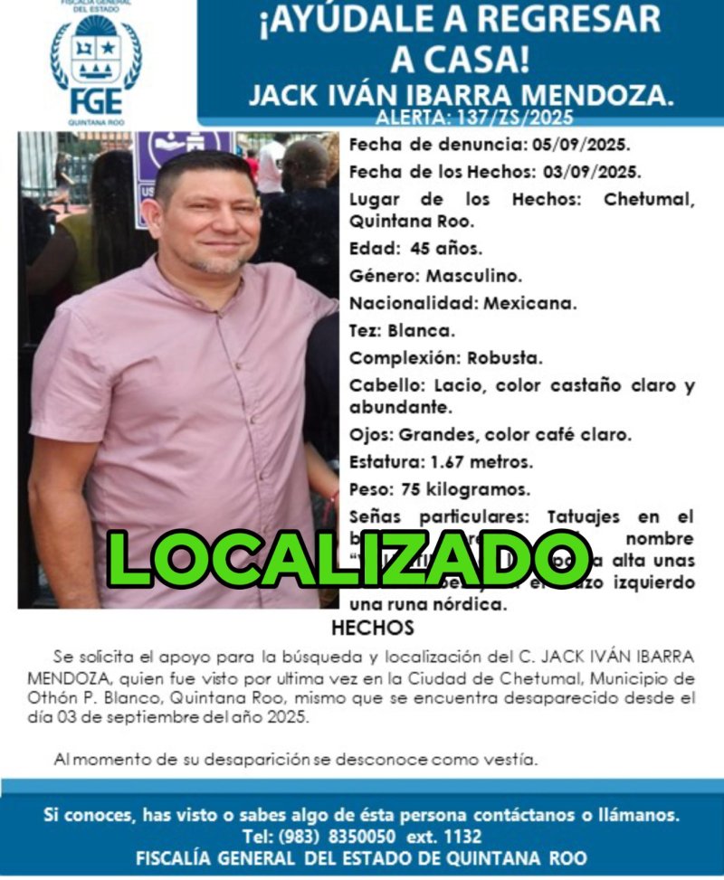 Localizan con vida a tres nayaritas desaparecidos en septiembre, en Othón P. Blanco