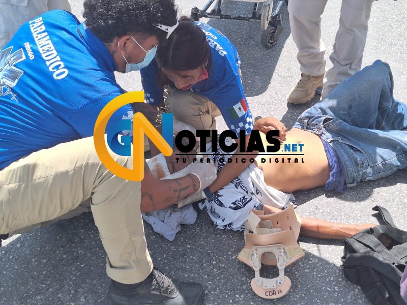 La tarde de este martes, un ciclista que presuntamente se encontraba bajo los efectos del alcohol fue embestido por un vehículo cuando intentaba cruzar sin precaución la avenida 20 de noviembre, a la altura de la Región 234.