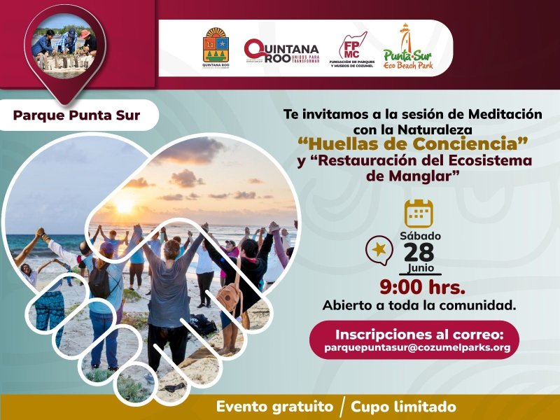 Invita la FPMC a vivir una experiencia de meditación y conexión con la naturaleza en Punta Sur