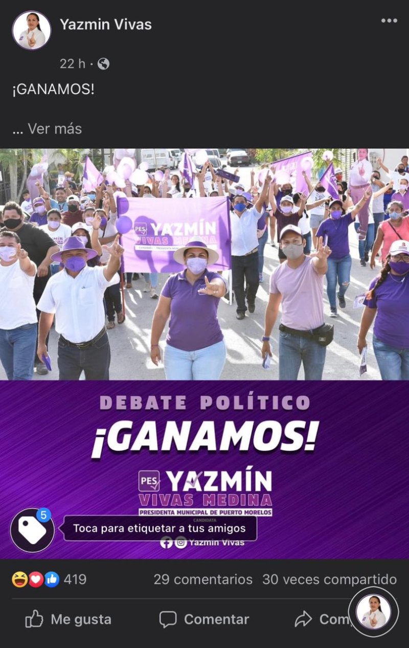 Me permito hacer público que he detectado actividad inusual en una de mis publicaciones, en la cual alguien ajeno a mi equipo se ha dado a la tarea de incrementar las reacciones con cuentas falsas.