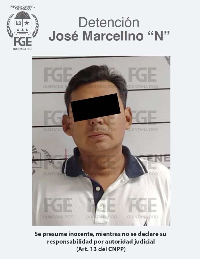 Captura FGE de Quintana Roo a “El Marce”, objetivo prioritario del Atlas Delictivo del estado, por narcomenudeo en Benito Juárez