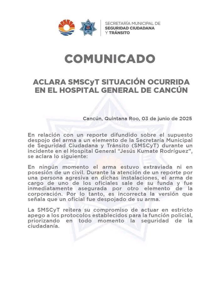 Comunicado oficial de “nada pasó, pero sí pasó”: versión “Maquillada”de la realidad alternativa de la Secretaría de Seguridad Pública