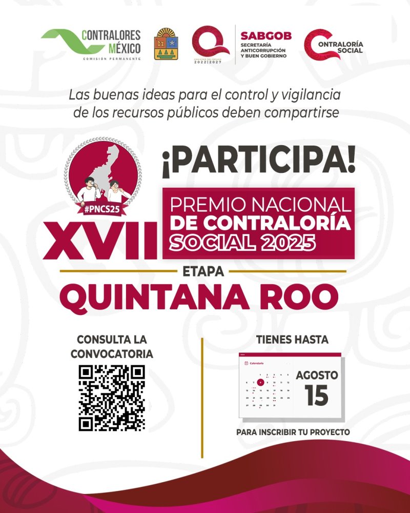 Invita SABGOB a la ciudadanía participar en etapas estatales de los concursos de Contraloría Social y Transparencia en Corto