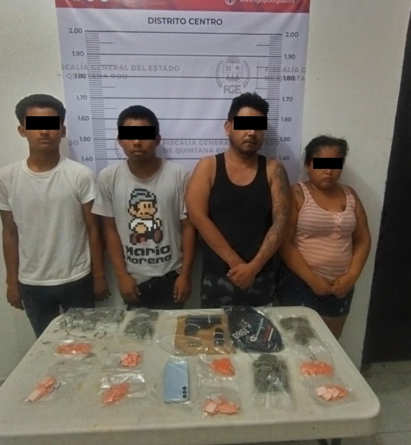 Arresta FGE de Quintana Roo a 16 personas por narcomenudeo en Tulum, Benito Juárez, Lázaro Cárdenas y Playa del Carmen