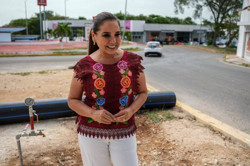 Entrega Mara Lezama sustitución de acueducto para mejorar suministro de agua potable a la capital, Chetumal