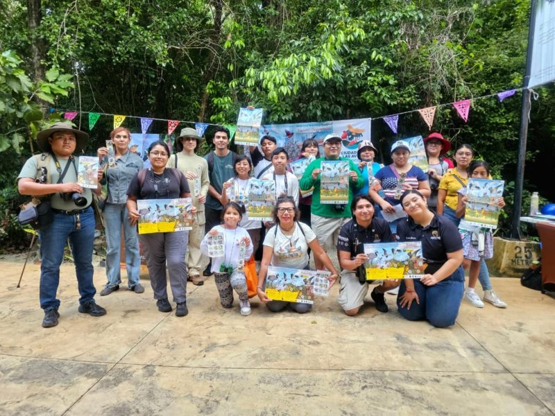 Celebran FPMC y Parajeando Cozumel el Día Internacional de las Aves Migratorias con jornada de avistamiento en Cozumel