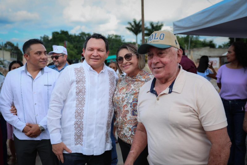 Díaz Mena supervisa obras en Panabá y anuncia nuevas inversiones en infraestructura comunitaria