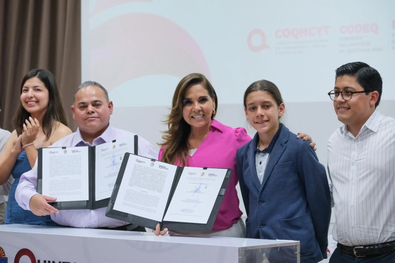Firma Mara Lezama el Nuevo Acuerdo para fomentar e impulsar el ajedrez entre la niñez y juventudes quintanarroenses