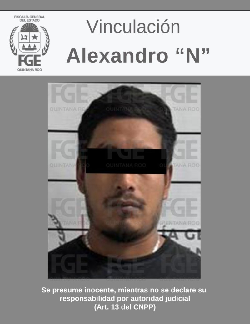 Obtiene FGE prisión preventiva de dos años para una persona por robo con violencia en Benito Juárez