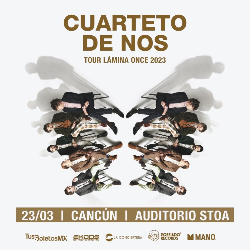 Llega a Cancún por 1era vez Cuarteto de Nos😱⚡️🎵🎤