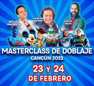 Llega a Cancún la “𝗠𝗮𝘀𝘁𝗲𝗿𝗰𝗹𝗮𝘀𝘀 𝗱𝗲 𝗗𝗼𝗯𝗹𝗮𝗷𝗲 𝟮𝟬𝟮𝟯”<br>Arturo Mercado Jr, Carlos Segundo y Erick Selim, compartirán contigo su experiencia.