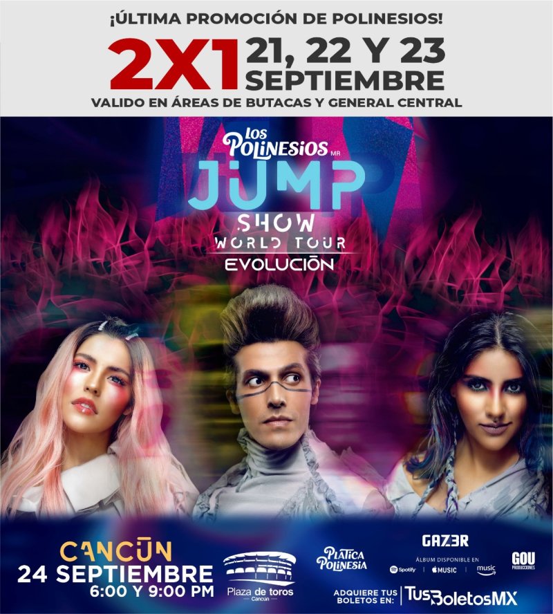 ¡Familias de Cancún, Última promo para el show de LOS POLINESIOS, sí…🙆‍♂️🙆‍♂️