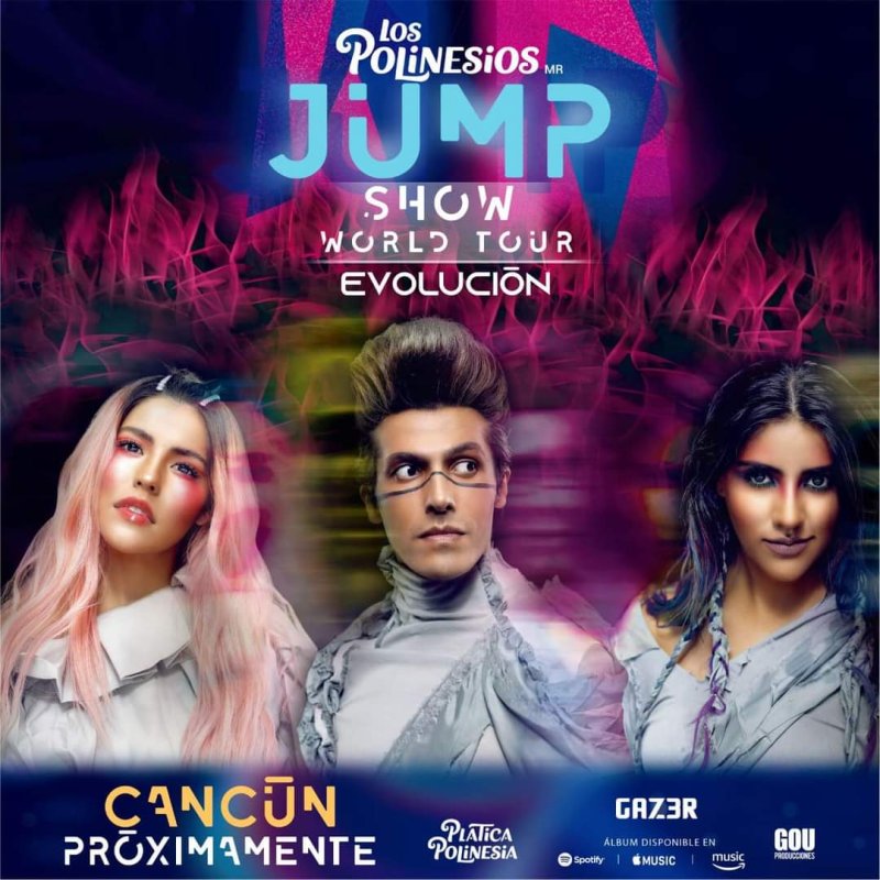 Llegan por primera vez LOS POLINESIOS a #Cancún 💥😱💥😱💥😱💥 están listos para vivir y disfrutar del JUMP WORLD TOUR🎉📷