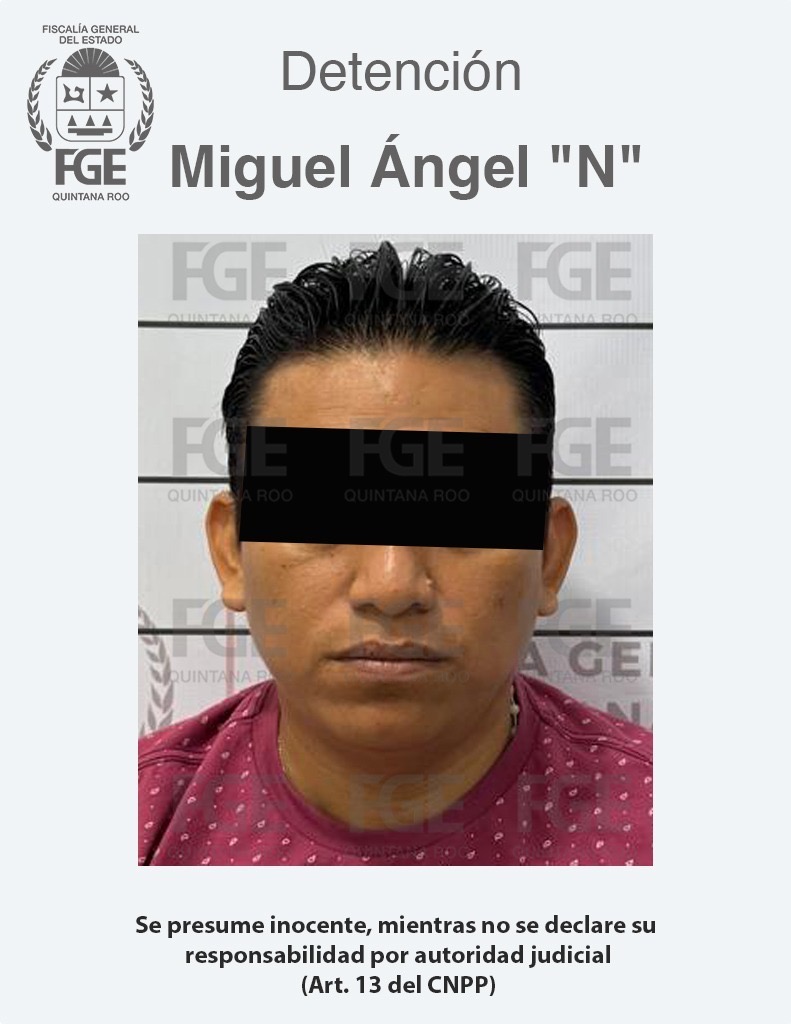 Captura FGE de Quintana Roo a un masculino por privación ilegal de la libertad agravada en Benito Juárez