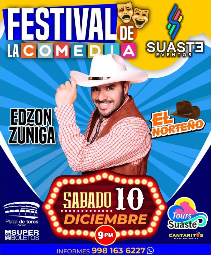 El Norteño Oficial llega al 🎉festival de la comedia con su picardía y bien humor 🎭