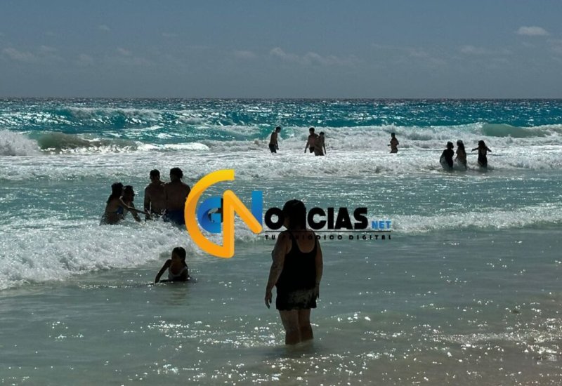 Playas de Cancún tras sismo registrado en Costas de Honduras