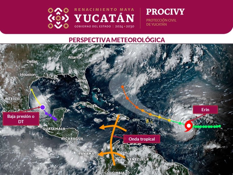 Pronostican lluvias vespertinas para este fin de semana en Yucatán