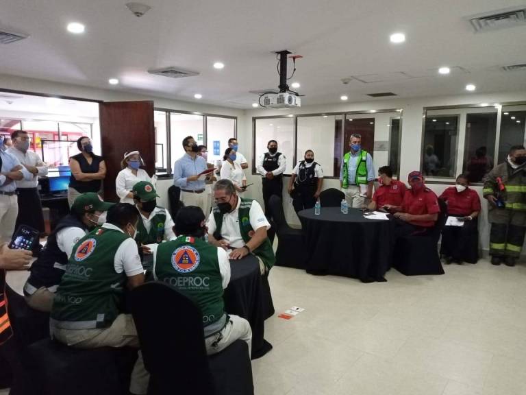 Realizan Simulacro en zona hotelera de Cancún