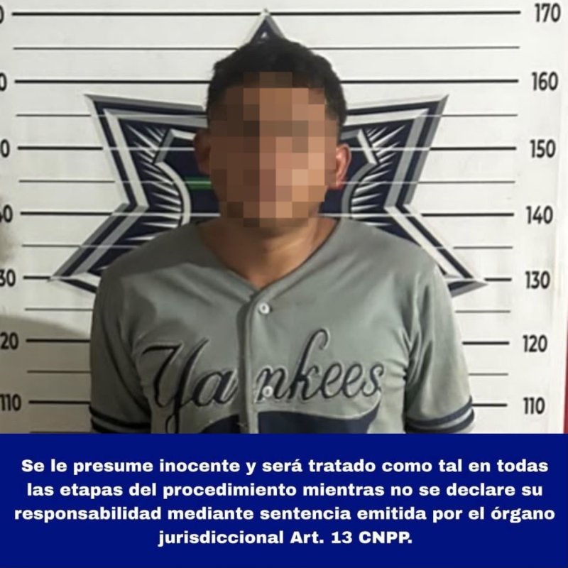 Detención de Jesús Enrique “N” por posesión de sustancias sospechosas en Benito Juárez