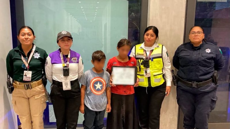 Dos hermanos de 10 y 12 años localizados en Cancún