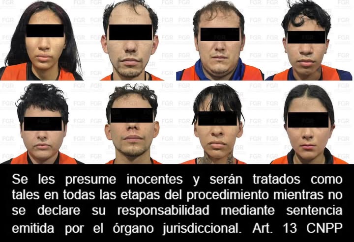 FGR lleva a proceso a ocho detenidos con armas y 50 kilos de droga