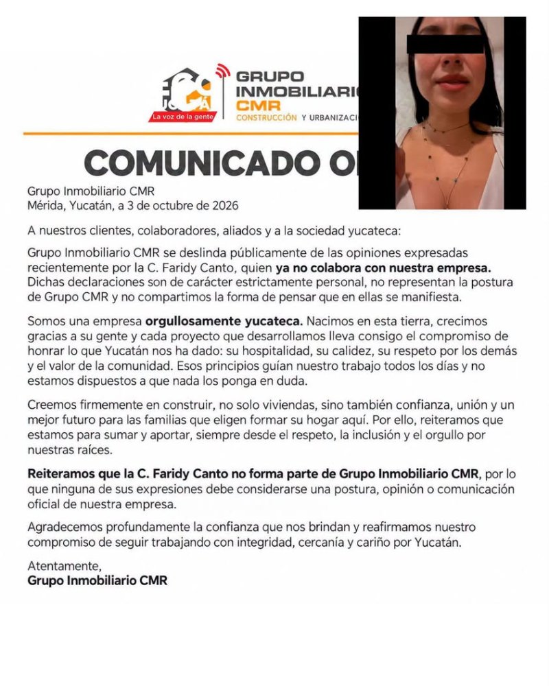 Joven que criticó a yucatecos pierde trabajo tras polémica viral